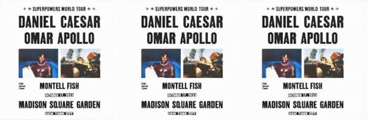 Omar Apollo - Fall 2023 Tour- Madison Square Garden