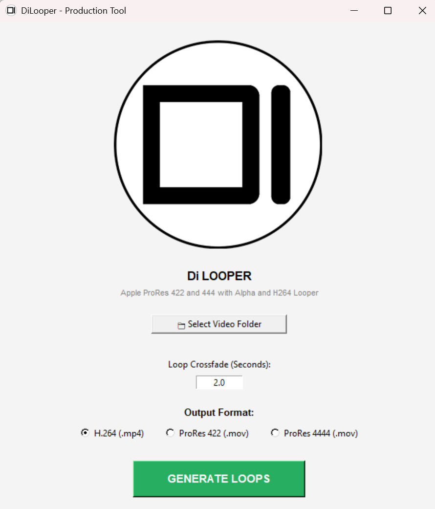 DiLooper - The Pro Batch Video Looper for Windows